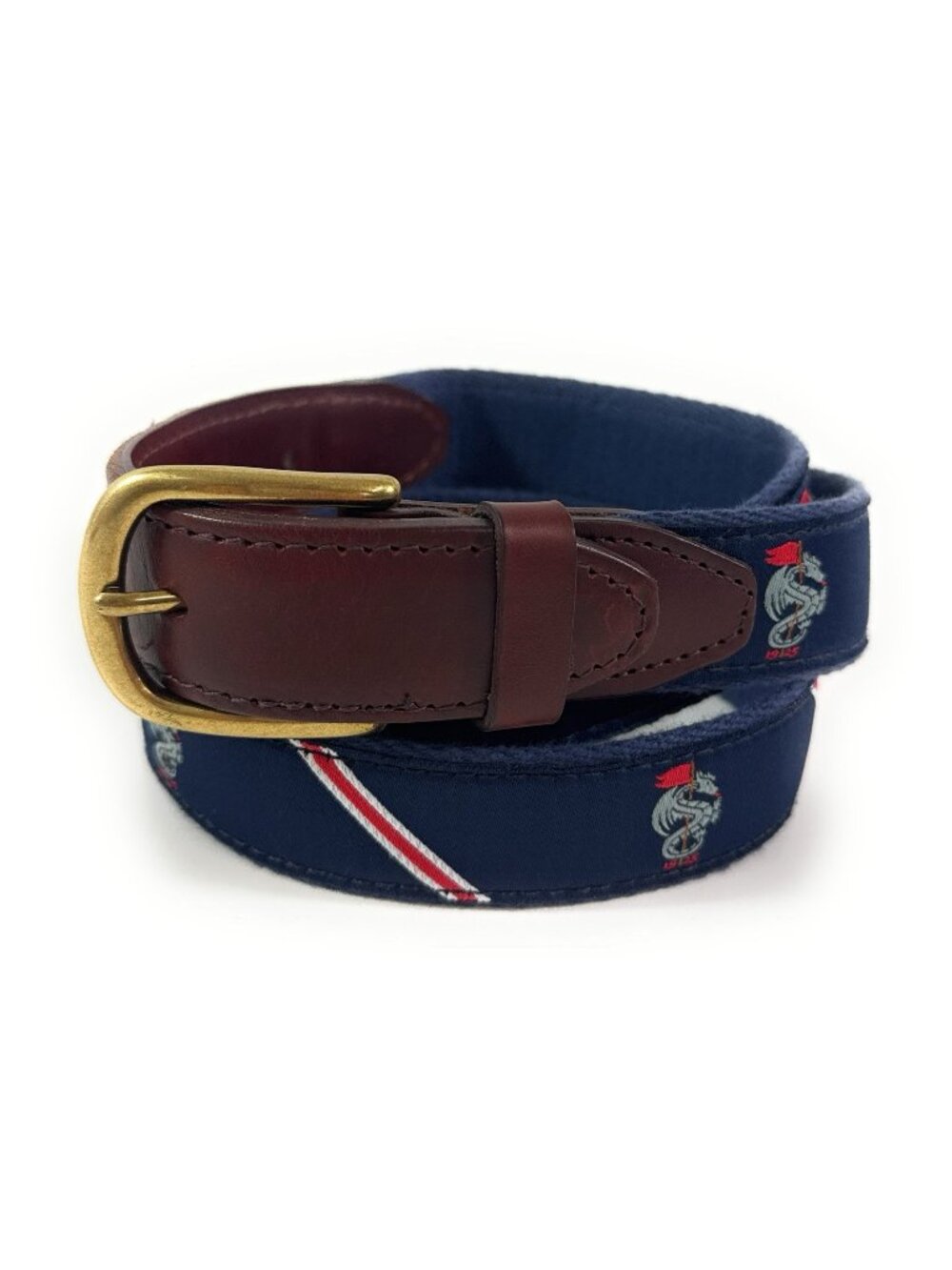 Monterey Peninsula Country Club Mens Golf Belt Size 42 Leather Canvas YRI USA